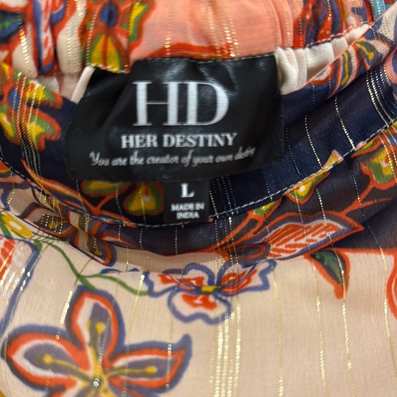 Floral Multicolor Women's Skirt - Picture 2 of 3